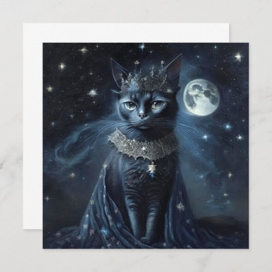 Vintage Royal Cats Save The Date (Vorne/Hinten)