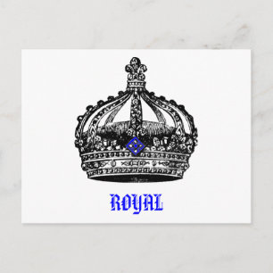 Vintage Royal Crown Postkarte