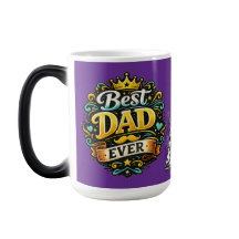 Vintage Royal Dad Dankbarkeits-Farbmorph-Tasse