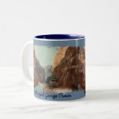 Vintage Royal Gorge Train Kaffeetasse (Vorderseite Links)