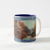 Vintage Royal Gorge Train Kaffeetasse (VorderseiteRechts)
