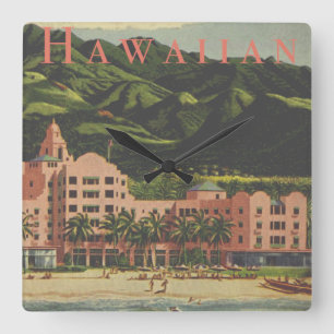 Vintage Royal Hawaiian Wanduhr
