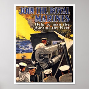 Vintage Royal Marines Poster