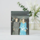 Vintage Royalty, Queen und Nancy Reagan Postkarte (Stehend Vorderseite)