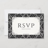 Vintage RSVP-Karte RSVP Karte (Vorderseite)
