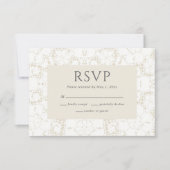 Vintage RSVP-Karte RSVP Karte (Vorderseite)