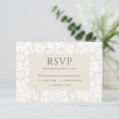 Vintage RSVP-Karte RSVP Karte (Stehend Vorderseite)
