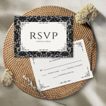 Vintage RSVP-Karte