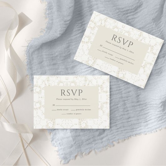 Vintage RSVP-Karte RSVP Karte
