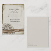 Vintage RSVP-Karte Terminkarte (Vorne/Hinten)