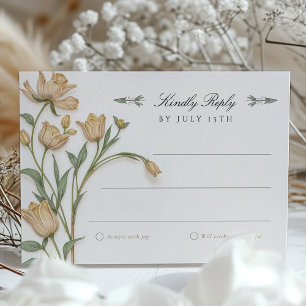 Vintage RSVP-Kartenhochzeit Einladung