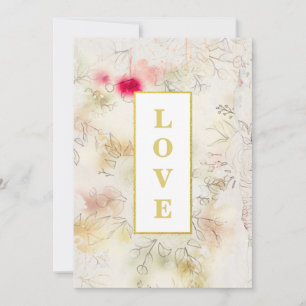 *~ Vintage RSVP Romantische AR26 QR Florale Hochze Einladung