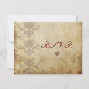 Vintage RSVPs erfordern Einladungen zur 12x18 Hoch