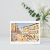 Vintage Rua de Sao Bento, Bahia, Brazil Postkarte (Stehend Vorderseite)