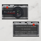 Vintage/Rück Camera Visitenkarte (Vorne/Hinten)