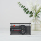 Vintage/Rück Camera Visitenkarte (Stehend Vorderseite)