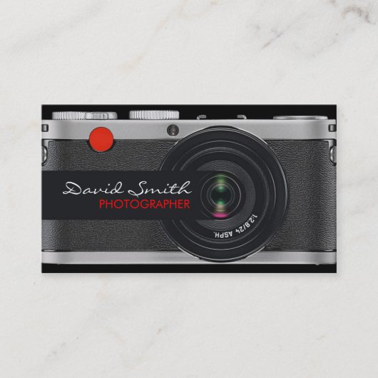 Vintage/Rück Camera Visitenkarte (Vorderseite)