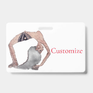Vintage Rückbiegung Yoga Pose Thunder_Cove Ausweis