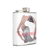 Vintage Rückbiegung Yoga Pose Thunder_Cove Flachmann (Rechts)