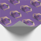 Vintage Rückbiegung Yoga Pose Thunder_Cove Geschenkpapier (Ecke)