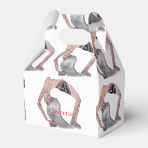Vintage Rückbiegung Yoga Pose Thunder_Cove Geschenkschachtel
