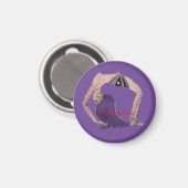 Vintage Rückbiegung Yoga Pose Thunder_Cove Magnet (Vorderseite/Rückseite)