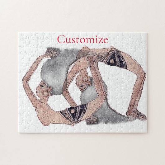 Vintage Rückbiegung Yoga Pose Thunder_Cove Puzzle (Horizontal)