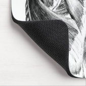 Vintage Rückenmuskel der Anatomie-| (circa 1852) | Mousepad (Ecke)
