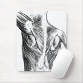Vintage Rückenmuskel der Anatomie-| (circa 1852) | Mousepad (Mit Mouse)