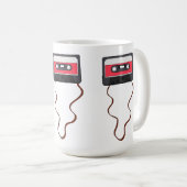 Vintage Rückgabe des Kassettenbands Kaffeetasse (VorderseiteRechts)