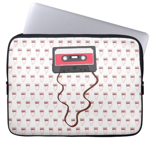 Vintage Rückgabe des Kassettenbands Laptopschutzhülle (Vorderseite)