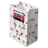 Vintage Rückgabe des Kassettenbands Mittlere Geschenktüte (Vorderseite Schrägansicht)