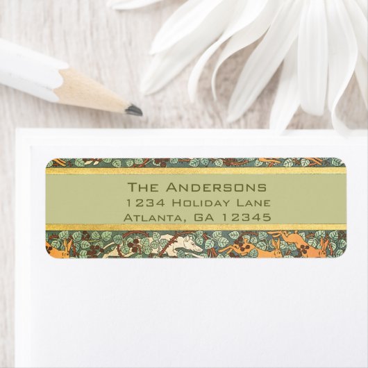 Vintage Rücksendeadresse der Kaninchenjagd (Insitu)