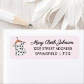 Vintage Rücksendeadresse für Mädchendusche (Insitu)