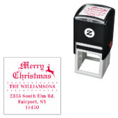 Vintage Rücksendeadresse für Weihnachten Permastempel (Beispiel)