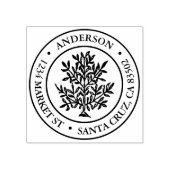 Vintage Rücksendeadresse Gummistempel (Prägung)