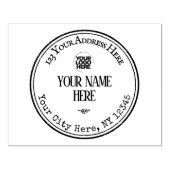 Vintage Rücksendeadresse Gummistempel (Prägung)