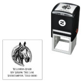 Vintage Rücksendeadresse Permastempel (Beispiel)