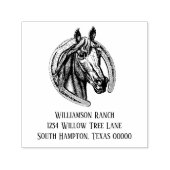 Vintage Rücksendeadresse Permastempel (Design)