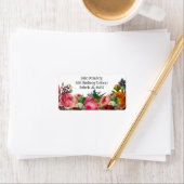 Vintage Rücksendeadressen-Aufkleber im antiken Sti Adressaufkleber (Insitu)