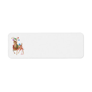 Vintage Rudolph Address Labels