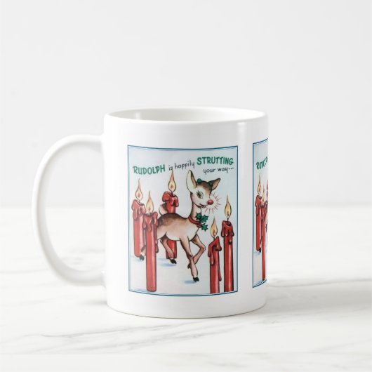 Vintage Rudolph Strutting-Tasse Kaffeetasse (Links)