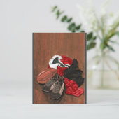 Vintage Rugby Card Postkarte (Stehend Vorderseite)