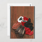 Vintage Rugby Card Postkarte (Vorne/Hinten)