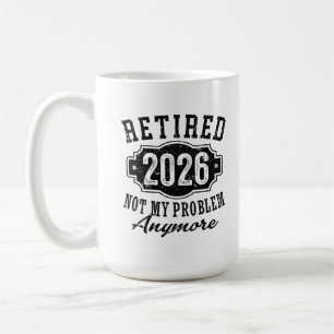 Vintage Ruhestand 2026 Meilenstein-Erreichungsabze Kaffeetasse
