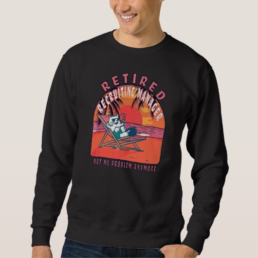 Vintage Ruhestandsverwaltung Sweatshirt (Vorderseite)