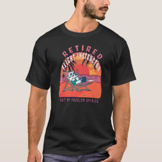 Vintage Ruhezeit für müde Fluglehrer T-Shirt