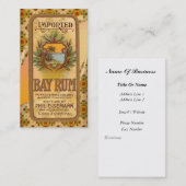 Vintage Rum-Plakat-Geschäfts-Karte Visitenkarte (Vorne/Hinten)