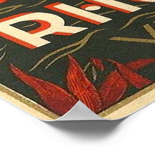 Vintage Rum-Werbung Poster (Ecke)