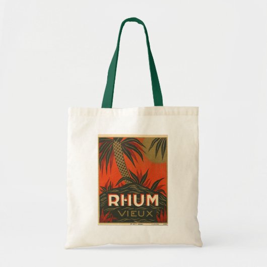 Vintage Rum-Werbung Tragetasche (Vorne)